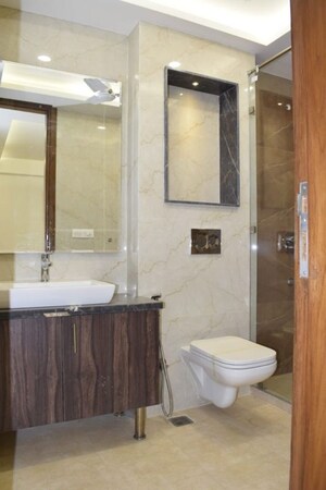 Bathroom in 4 BHK Builder Floor at Sushant Lok ii – for Rent
