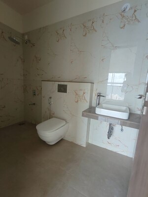 Bathroom in 3 BHK Apartment at Raymond The Address, Pokhran Road No Two – for Rent