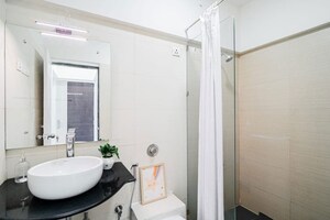 Bathroom in 3 BHK Apartment at Nahar Camellia Apartment, Chandivali – for Rent