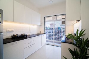 Kitchen in 3 BHK Apartment at Nahar Camellia Apartment, Chandivali – for Rent