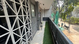 Balcony in 3 BHK Builder Floor at Sushant Lok I – for Sale