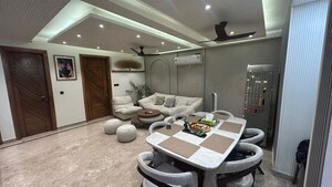 Dining area in 3 BHK Builder Floor at Sushant Lok I – for Sale