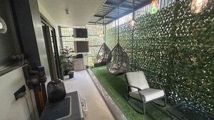 Balcony in 3 BHK Builder Floor at Sushant Lok I – for Sale