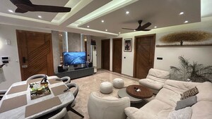 Dining Room in 3 BHK Builder Floor at Sushant Lok I – for Sale