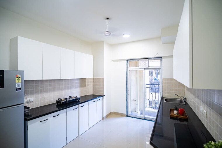 Kitchen, yarrow-yucca-vinca 3 Bedroom 1350 Sq.Ft. Apartment In Chandivali Mumbai 10633139