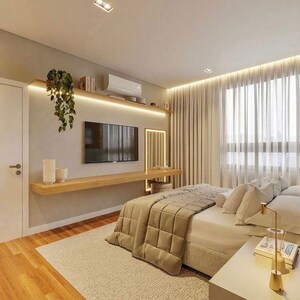Bedroom in 3 BHK Villa at Prestige Mayberry, Chansandra – for Sale