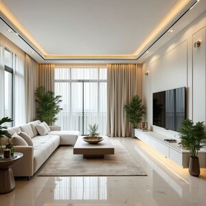 Living Room in 3 BHK Villa at Prestige Mayberry, Chansandra – for Sale