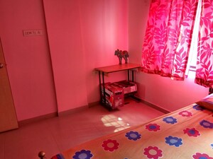 Bedroom in 2 BHK Apartment at RK Lunkad Nisarg Pushp, Pimple Nilakh – for Rent