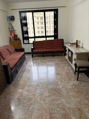 Living Room in 1.5 BHK Apartment at Sudarshan Sky Garden Mumbai, Ghodbunder Road – for Rent