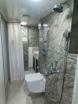 Bathroom in 3 BHK Apartment at Kalpataru Karmakshetra, Sion East – for Rent