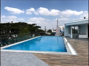 Swimming Pool in 4 BHK Apartment at Mahogany Apartments, Vasanth Nagar – for Rent