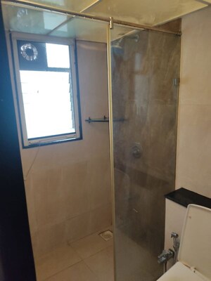Bathroom in 3 BHK Apartment at Prathamesh Park Baner, Baner – for Rent