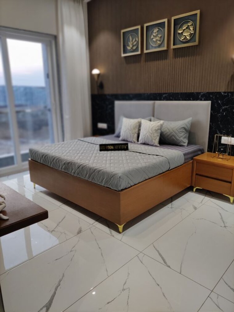 Bedroom, courtyard-regalia 3 Bedroom 1055 Sq.Ft. Apartment In Bhayli Vadodara 10440905
