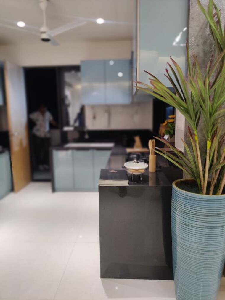 Kitchen, everest-axora 3 Bedroom 1280 Sq.Ft. Apartment In Bhayli Vadodara 10633404