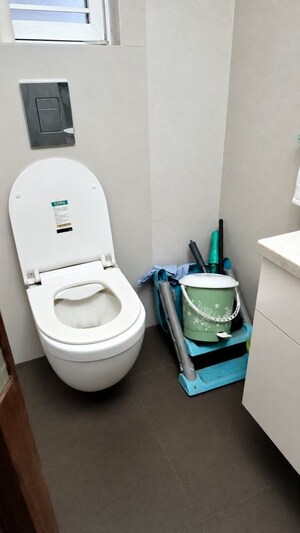 Bathroom in 2.5 BHK Apartment at Kanakia Spaces Niharika, Manpada – for Rent