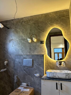 Bathroom in 4 BHK Builder Floor at Green Fields Colony – for Sale