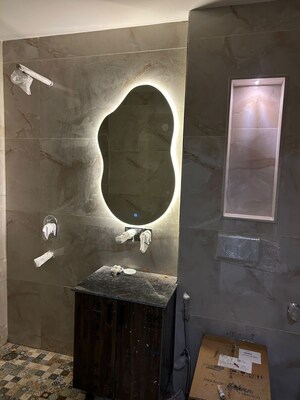 Bathroom in 4 BHK Builder Floor at Green Fields Colony – for Sale