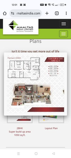 Floor Plan in 3 BHK Apartment at Bagmugaliya – for Sale