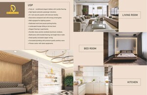 Floor Plan in 1.5 BHK Apartment at Arihant Shankheshwar Heights, Chunabhatti – for Sale