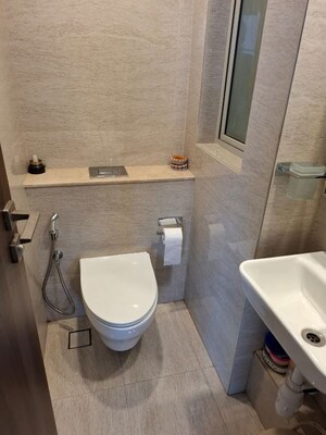 Bathroom in 1 BHK Apartment at Hiranandani Regent Hill, Powai – for Rent