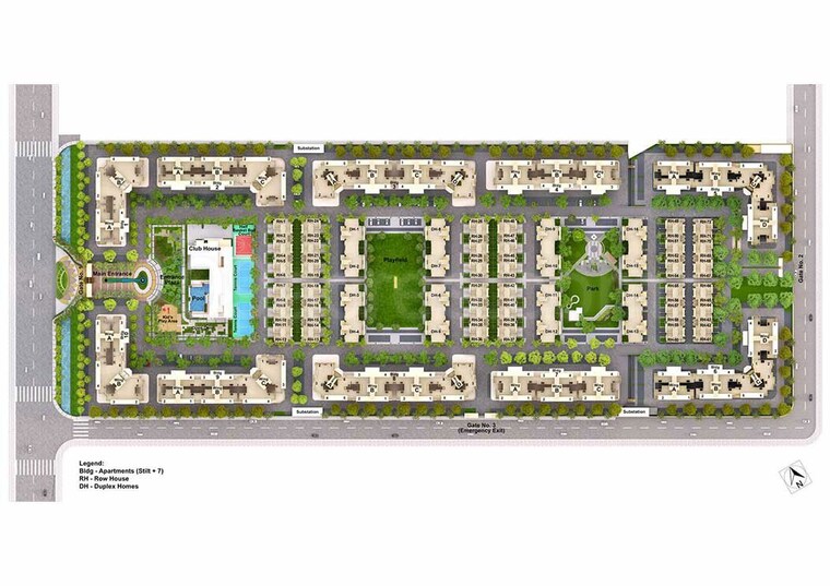 Master Plan, khapri 3 Bedroom 2400 Sq.Ft. Independent House In Khapri Nagpur 10633655