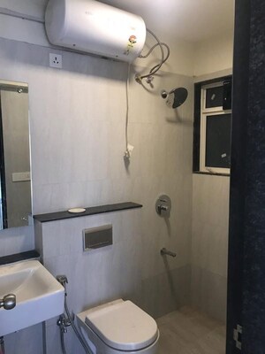 Bathroom in 3 BHK Apartment at Godrej Central, Chembur – for Rent