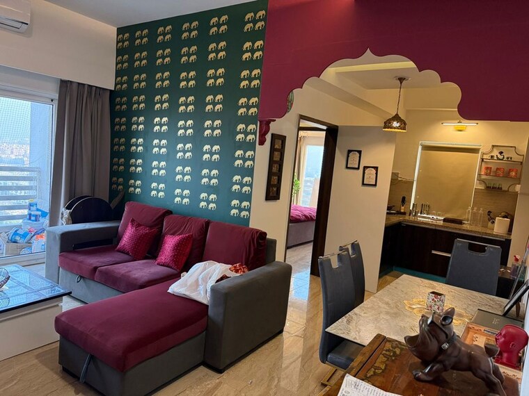 Living Room, satyam-paradise-sector-121 2 Bedroom 990 Sq.Ft. Builder Floor In Sector 121 Noida 10633686