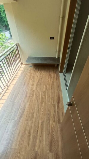 Balcony in 3 BHK Apartment at Gokhale Saraswati Park, Ideal Colony – for Rent