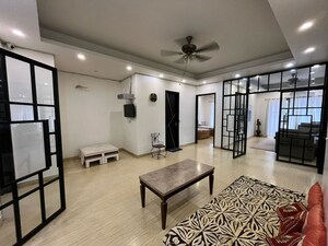 Living Room in 3 BHK Builder Floor at Ansal API Esencia, Sector 67 – for Rent