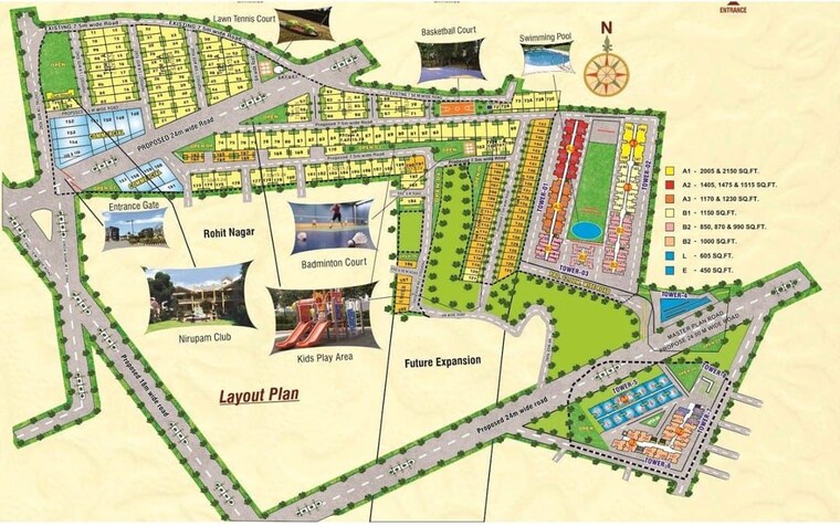 Master Plan, jatkhedi 4 Bedroom 2260 Sq.Ft. Apartment In Jatkhedi Bhopal 10633917