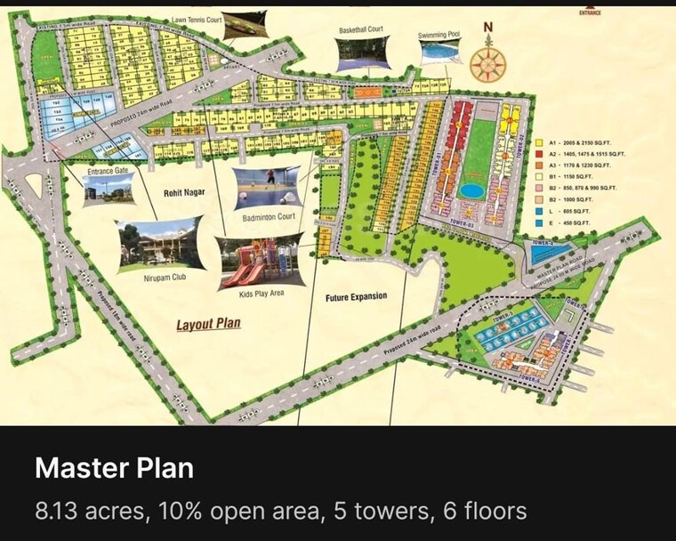 Master Plan, jatkhedi 4 Bedroom 2260 Sq.Ft. Apartment In Jatkhedi Bhopal 10633917