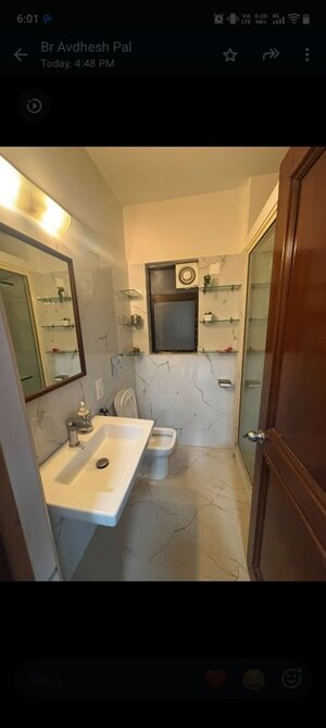 Bathroom in 3 BHK Apartment at Silver Beach Apartment, Dadar West – for Rent
