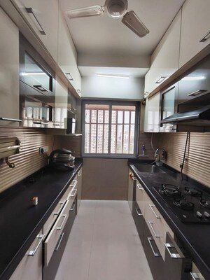 Kitchen in 2 BHK Apartment at Romell Diva, Malad West – for Rent