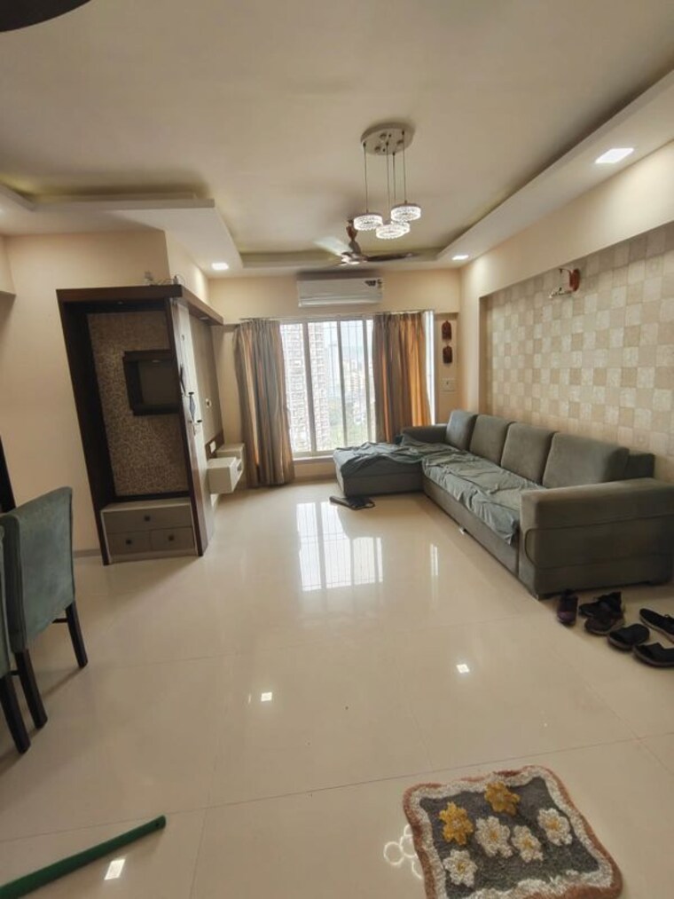 Living Room, romell-diva 2 Bedroom 550 Sq.Ft. Apartment In Malad West Mumbai 10633992