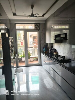 Kitchen in 3 BHK Builder Floor at Ansal Sushant Apartments, Sushant Lok I – for Rent