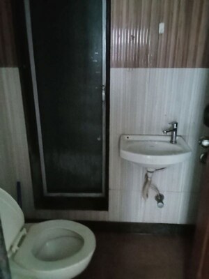Bathroom in 1 BHK Apartment at Asha Ashok Smruti, Vadavali – for Rent