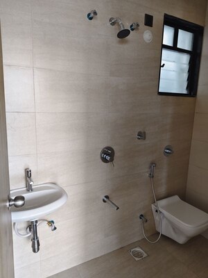 Bathroom in 2 BHK Apartment at Unique Youtopia, Kharadi – for Rent