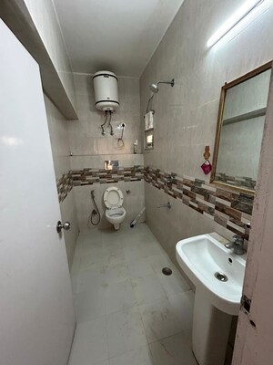 Bathroom in 3 BHK Apartment at Vasant Kunj – for Rent