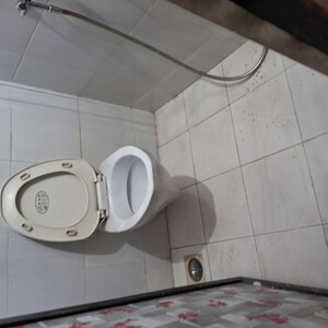 Bathroom in 1 BHK Apartment at Mahavir Heights Ghansoli, Ghansoli – for Rent