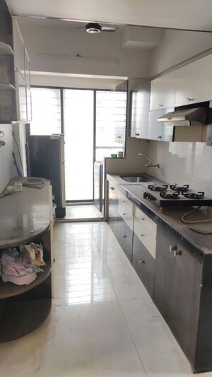 Kitchen in 3 BHK Apartment at Mahavir Heights Ghansoli, Ghansoli – for Rent