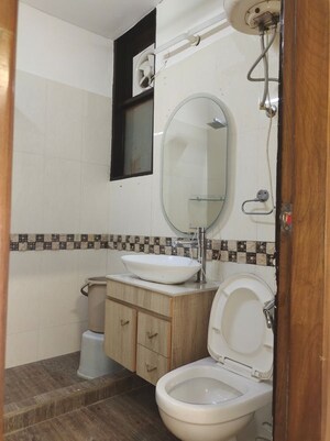 Bathroom in 2 BHK Builder Floor at Greater Kailash I – for Rent