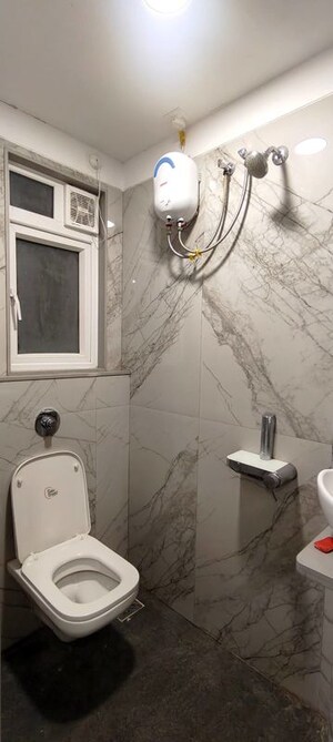 Bathroom in 1 BHK Apartment at Gurukrupa Param, Vikhroli East – for Rent
