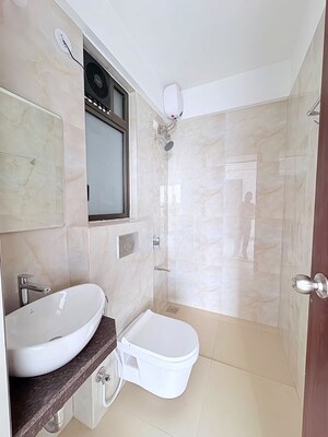 Bathroom in 2 BHK Apartment at Raymond Ten X Habitat, Pokhran Road No Two – for Rent