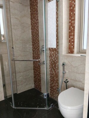 Bathroom in 3 BHK Apartment at Lodha The Park, Worli – for Rent