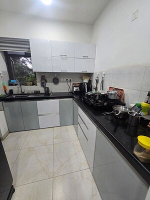 Kitchen in 1 RK Apartment at Mahindra Vicino, Andheri East – for Rent