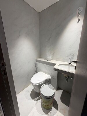 Bathroom in 3 BHK Apartment at Rustomjee Ashiana, Juhu – for Rent