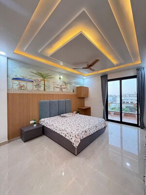 Bedroom in 4 BHK Builder Floor at Hauz Khas Enclave – for Rent