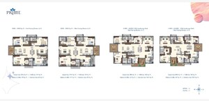 Floor Plan in 4 BHK Apartment at Rajapushpa Pristinia, Kokapet – for Sale