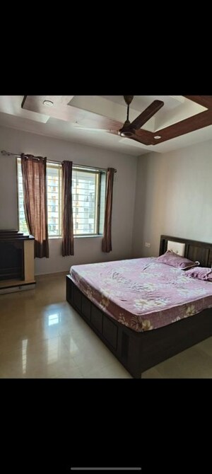 Bedroom in 3 BHK Apartment at Manav Silver Skyscapes, Wakad – for Rent