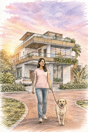 3 BHK Villa – Exterior View View at Thumukunta - for Sale